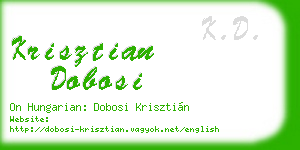 krisztian dobosi business card